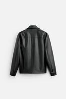 FAUX LEATHER JACKET