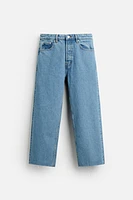 STRAIGHT CROPPED FIT JEANS