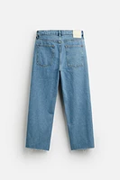 STRAIGHT CROPPED FIT JEANS