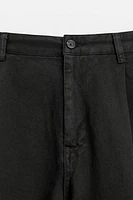 REGULAR-FIT PLEATED PANTS