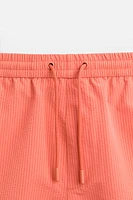 SEERSUCKER REGULAR SWIMMING TRUNKS