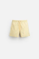 STRIPED REGULAR SWIMMING TRUNKS