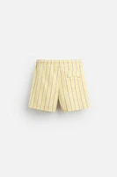 STRIPED REGULAR SWIMMING TRUNKS