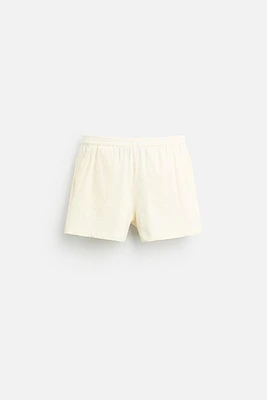 SEERSUCKER SHORT SWIMSUIT
