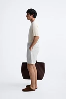 COTTON LINEN SHORTS