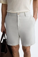 COTTON LINEN SHORTS