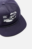 FLAT VISOR EMBROIDERED CAP