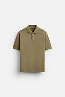 PIQUÉ TEXTURED POLO SHIRT