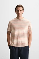 STRIPED JACQUARD T-SHIRT