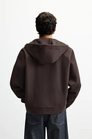 HOODED SWEATSHIRT WITH ZIP