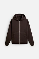 HOODED SWEATSHIRT WITH ZIP