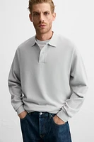 PIQUÉ TEXTURED POLO SHIRT