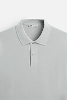 PIQUÉ TEXTURED POLO SHIRT