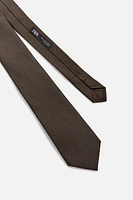 TEXTURED 100% SILK TIE