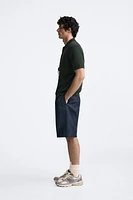 COTTON - SILK BLEND KNIT POLO