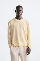 LINEN BLEND SWEATER