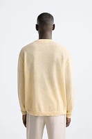 LINEN BLEND SWEATER