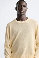 LINEN BLEND SWEATER