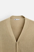 LINEN - VISCOSE CARDIGAN