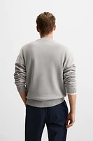 TEXTURED COTTON SWEATER