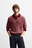 CONTRAST KNIT POLO