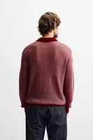 CONTRAST KNIT POLO