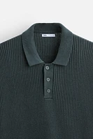 PURL KNIT POLO