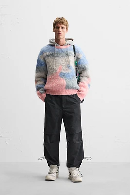 COLORBLOCK TEXTURED SWEATER