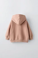 EMBROIDERED HOODED SWEATSHIRT