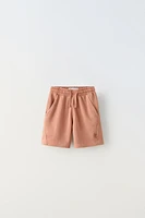 GARMENT DYED T-SHIRT AND SHORTS MATCHING SET