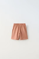 GARMENT DYED T-SHIRT AND SHORTS MATCHING SET