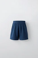 WAFFLE KNIT SHORTS