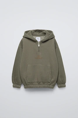 POUCH POCKET HOODIE SWEATSHIRT