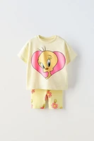 TWEETY ™ LOONEY TUNES T-SHIRT AND SHORT LEGGINGS CO-ORD