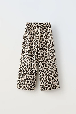 ANIMAL PRINT JOGGING PANTS