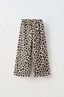 ANIMAL PRINT JOGGING PANTS