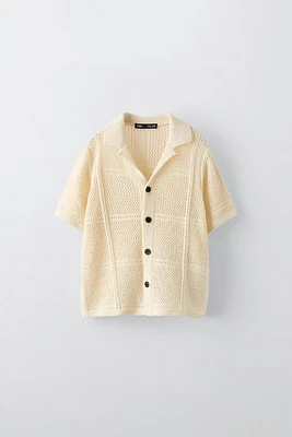 OPEN KNIT SHIRT