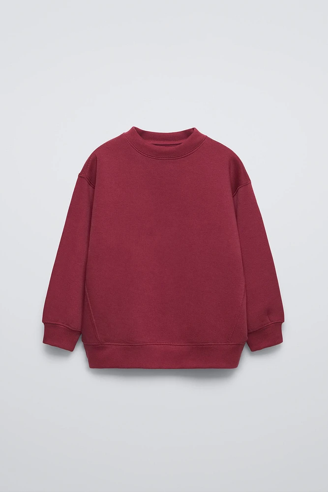 BASIC PLUSH SWEATSHIRT