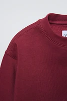 BASIC PLUSH SWEATSHIRT