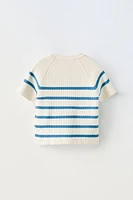 STRIPED RIB TOP