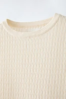 POINTELLE KNIT TOP