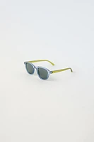 TRANSPARENT PLASTIC SUNGLASSES