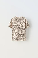 ANIMAL PRINT DROP STITCH T-SHIRT