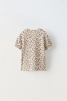 ANIMAL PRINT DROP STITCH T-SHIRT