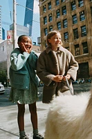 DOUBLE-FACED FAUX SHEARLING COAT