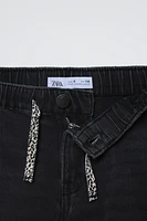 JOGGER JEANS WITH DRAWSTRING