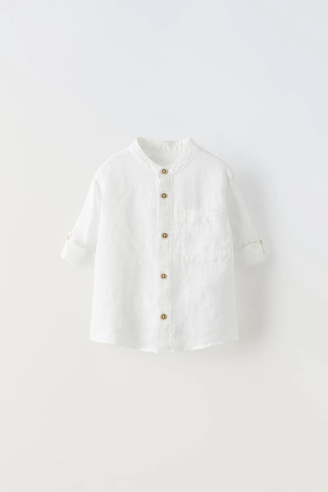 LINEN BLEND SHIRT