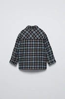 FLEECE PLAID OVERSHIRT