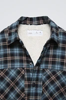 FLEECE PLAID OVERSHIRT