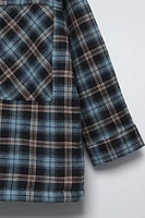 FLEECE PLAID OVERSHIRT